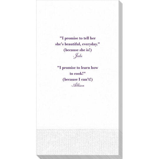 Your Personalized Text Guest Towels